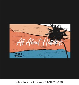 Ilustración vectorial sobre el tema del surf y el surf en California, Santa Mónica Beach. Tipografía deportiva, gráficos para camisetas, impresión, afiche, pancarta, volante, postal
