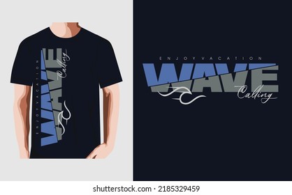 Vector illustration on the theme of surfing and surf in California, beach clubs. Sport typography t-shirt graphics.