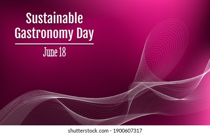 Vector illustration on the theme of Sustainable Gastronomy Day