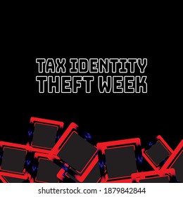 Vector illustration on the theme of Tax Identity Theft Week 