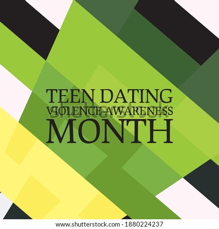 Vector illustration on the theme of Teen Dating Violence Awareness Month