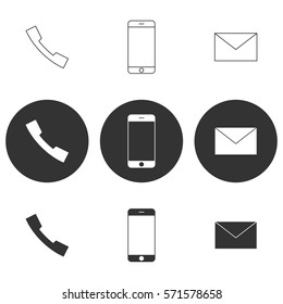 Vector illustration on the theme telephone