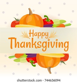 Vector illustration on the theme thanksgiving day. 
