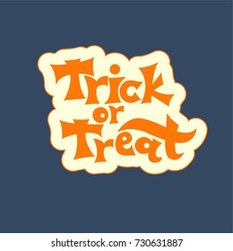 Vector illustration on the theme of trick-or-treat for a poster. Trick or Trea card invitation banner template. Invitation poster for Halloween.