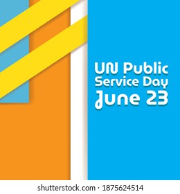 Vector illustration on the theme of UN Public Service Day