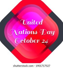 Vector illustration on the theme of United Nations Day