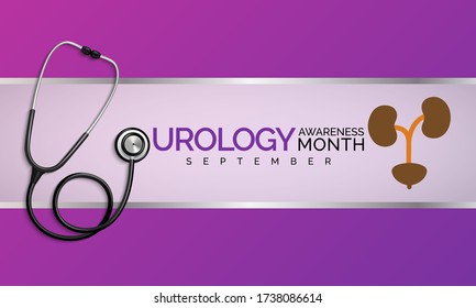 Vector Illustration zum Thema Urology Bewusstsein Monat beobachtet jedes Jahr während September.