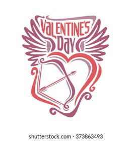 Vector illustration on the theme of Valentine's day