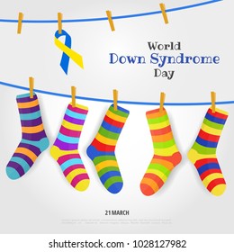 Vector Illustration on the theme World Down Syndrome Day