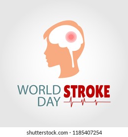 Vector Illustration on the theme World Stroke Day.