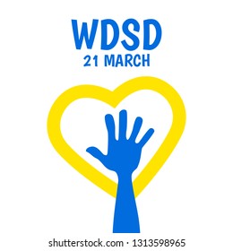 Vector Illustration on the theme World Down Syndrome Day
