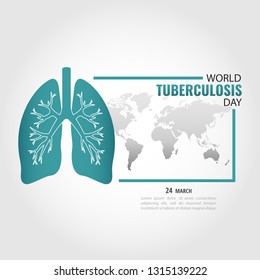 Vector Illustration on the theme World Tuberculosis Day
