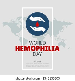 Vector Illustration on the theme World Hemophilia Day. For a poster and banner.
