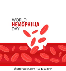 Vector Illustration on the theme World Hemophilia Day