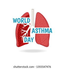 Vector Illustration on the theme World Asthma Day.