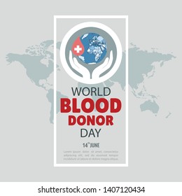 Vector Illustration on the theme World Blood Donor Day
