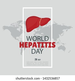 Vector Illustration on the theme World Hepatitis Day
