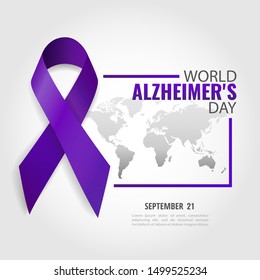 Vector Illustration on the theme World Alzheimer's Day
