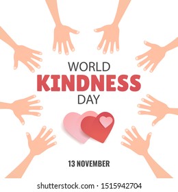 Vector Illustration on the theme World Kindness Day.
