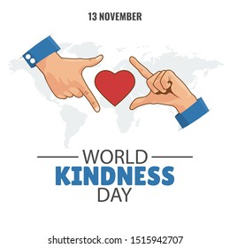 Vector Illustration on the theme World Kindness Day.
