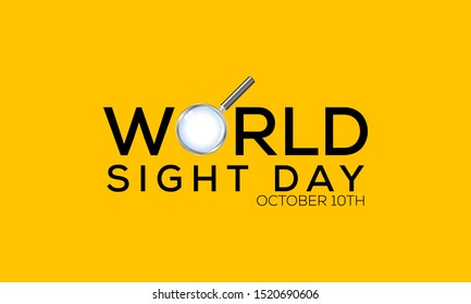 Vector Illustration on the theme World Sight Day on October 10th