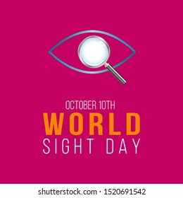 Vector Illustration on the theme World Sight Day on October 10th