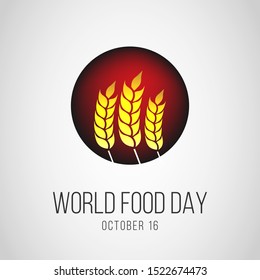 Vector illustration on the theme of World food day on October 16th
