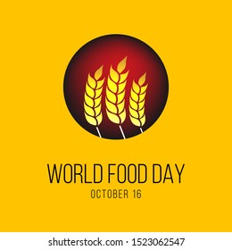 Vector illustration on the theme of World food day on October 16th