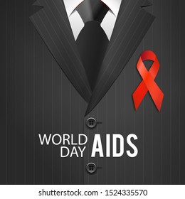 Vector illustration on the theme World Aids Day.
