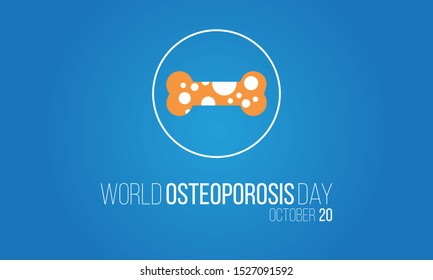 Vector Illustration on the theme World Osteoporosis Day on October 20.