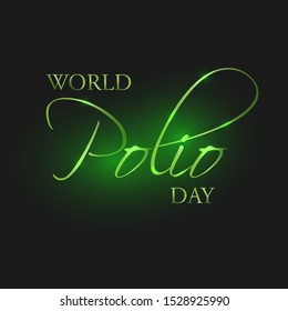 Vector illustration on the theme of World Polio day on October 24