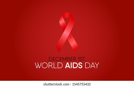 Vector illustration on the theme of World AIDS day on December 1st.