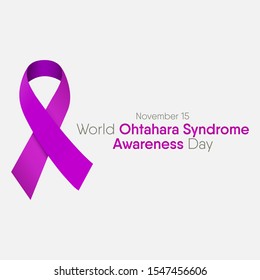 Vector illustration on the theme of World Ohtahara syndrome awareness day on November 15th.