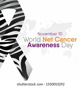 Vector illustration on the theme of World Net Cancer awareness day on November 10th.