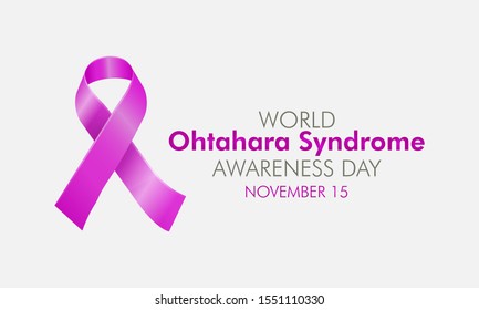 Vector illustration on the theme of World Ohtahara syndrome awareness day on November 15th.