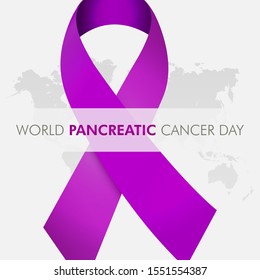 Vector illustration on the theme of World Pancreatic Cancer day in November.