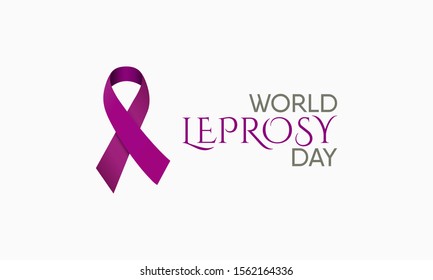 Vector illustration on the theme of World Leprosy Day in January