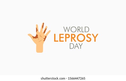 Vector illustration on the theme of World Leprosy Day in January