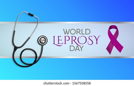 Vector illustration on the theme of World Leprosy Day in January