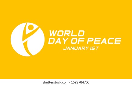 Vector illustration on the theme of World day of Peace on January 1st.
