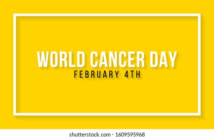 Vector Illustration On The Theme Of World Cancer Day On February 4th.