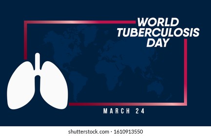 Vector illustration on the theme of World Tuberculosis Day on March 24th.