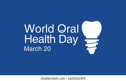 Vector illustration on the theme of World Oral health day on March 20th.