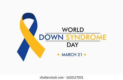 Vector illustration on the theme of World Down Syndrome day observed on March 21st every year.