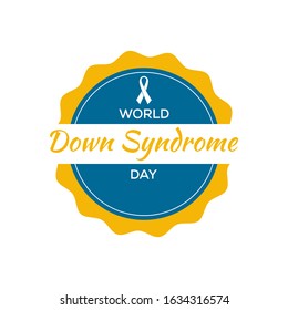 Vector illustration on the theme of World Down Syndrome day observed on March 21st every year.