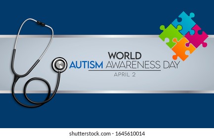 Vector illustration on the theme of World Autism awareness Day observed on April 2nd every year.