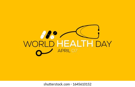 Vector illustration on the theme of World Health Day observed on April 7th every year.