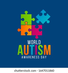 Vector illustration on the theme of World Autism awareness Day observed on April 2nd every year.