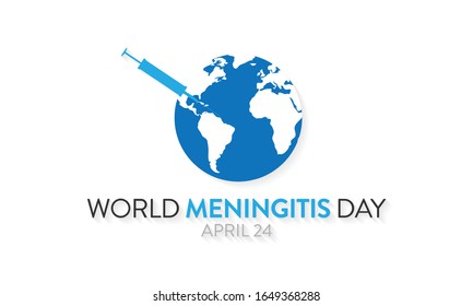 Vector illustration on the theme of World Meningitis Day observed on April 24th every year.