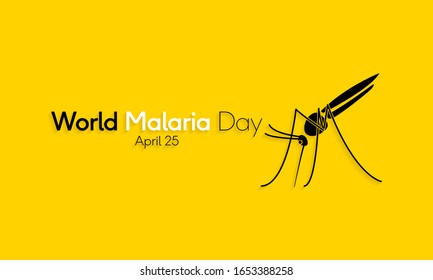 Ilustración vectorial sobre el tema del Día Mundial de la Malaria que se celebra el 25 de abril de cada año.